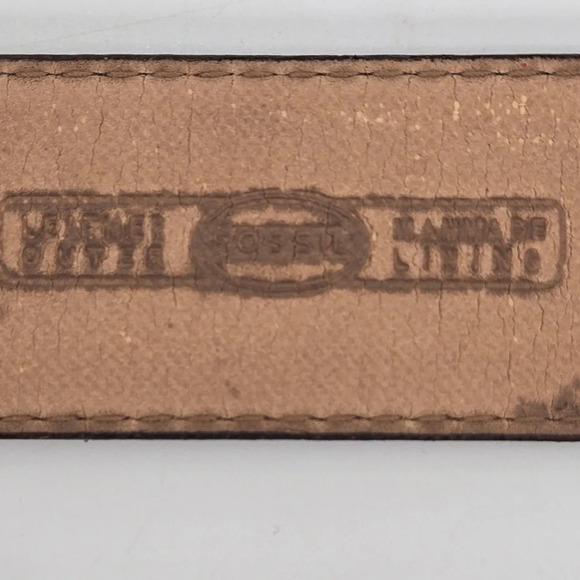 FOSSIL Vintage 1997 leather croc pattern with brass buckle size M - Picture 4 of 9